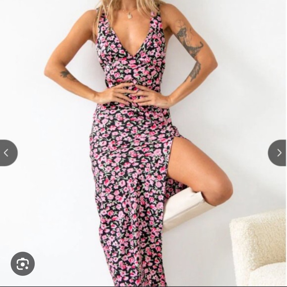 Alfie Black Print Maxi Dress from Beginning Boutique